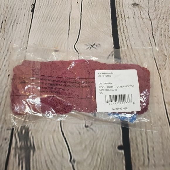 FREE People Cool With It Layering Top XS NWT - Picture 6 of 6